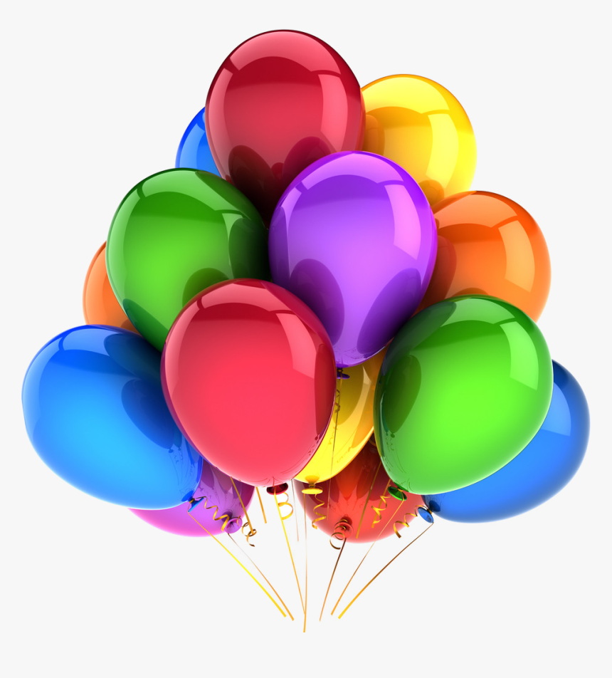 #globos #happybirthday #birthday #cumpleaños #freetoedit - Birthday Balloons 3d Png, Transparent Png