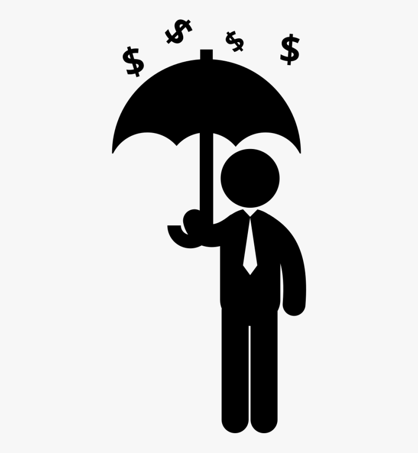 Man Holding A Umbrella Clipart, HD Png Download