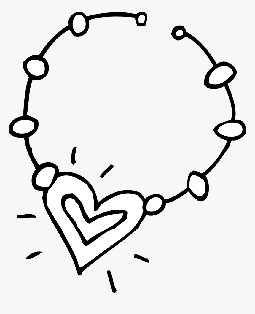 Necklace Png Black And White - Necklace Black And White, Transparent Png