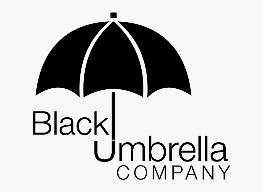 Transparent Black Umbrella Png - Black And White Company Logo, Png Download