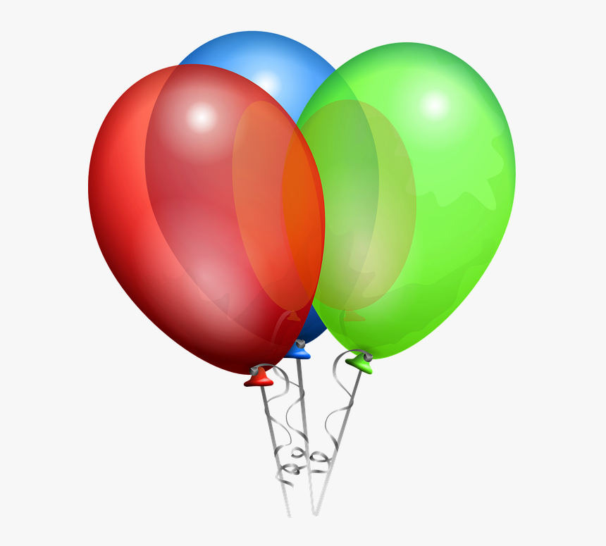 Globos, Cumpleaños, Celebración, Color, Diversión - Balloons Free Clip Art, HD Png Download
