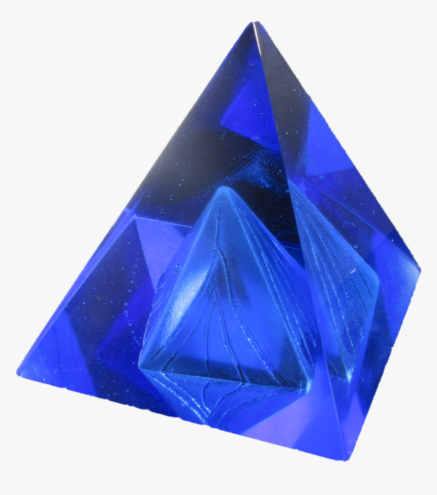 Pyramid Crystal Blue Png, Transparent Png