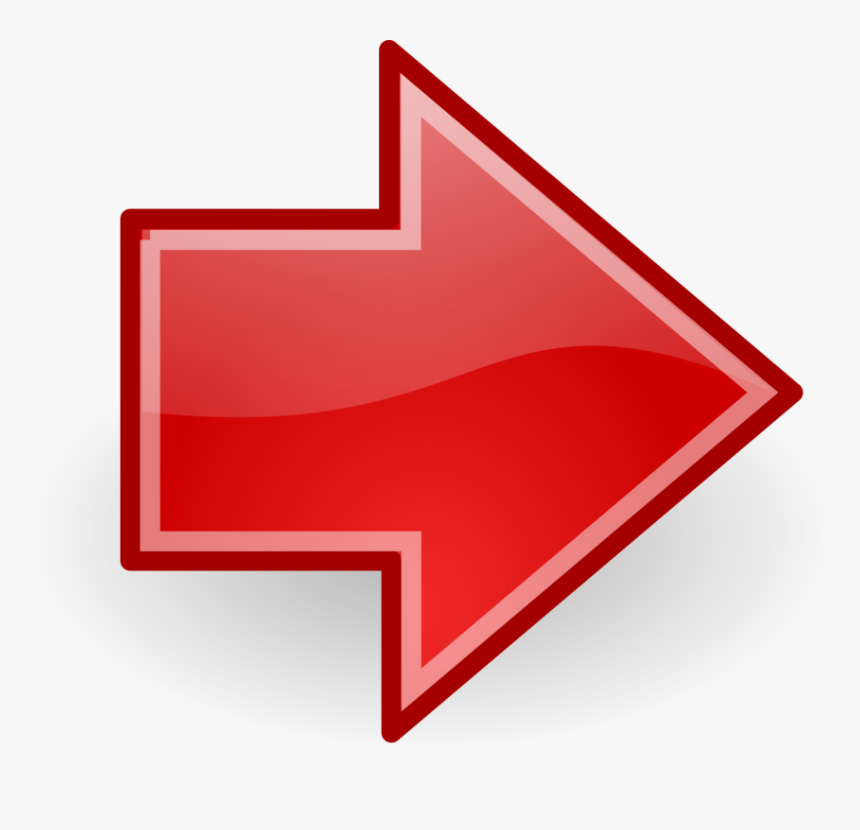 Red Arrow Right Png, Transparent Png