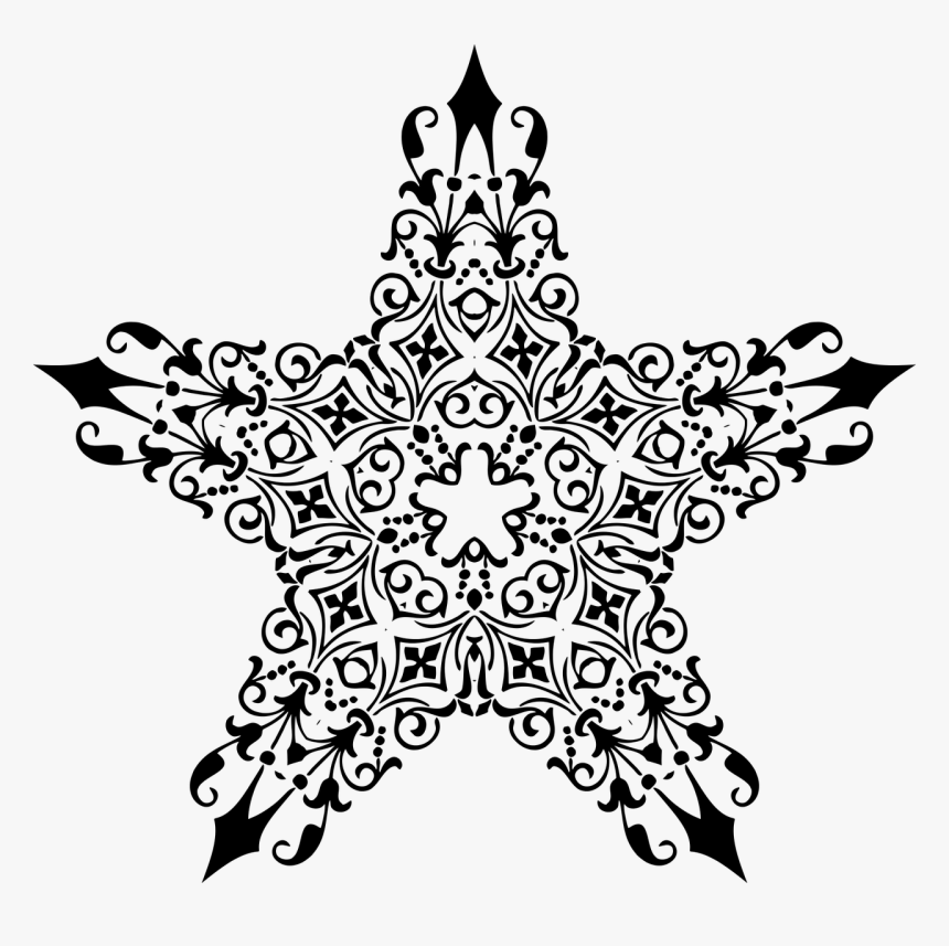 Decorative Stars Svg, HD Png Download