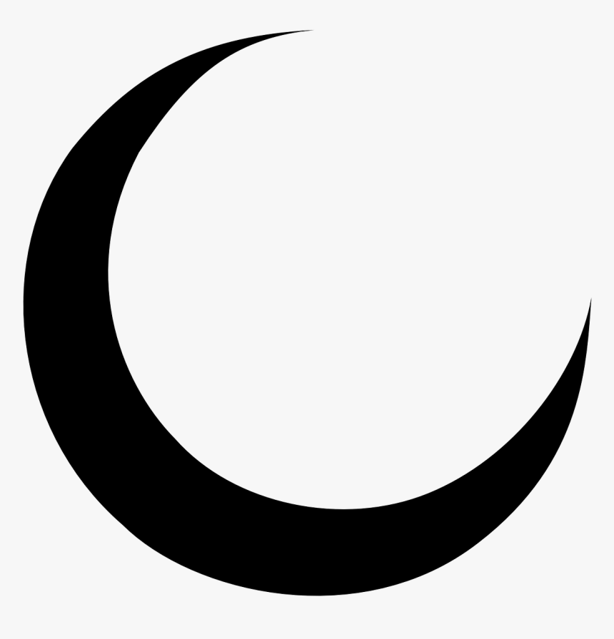 Half Moon Silhouette At Getdrawings - Crescent Moon Png, Transparent Png