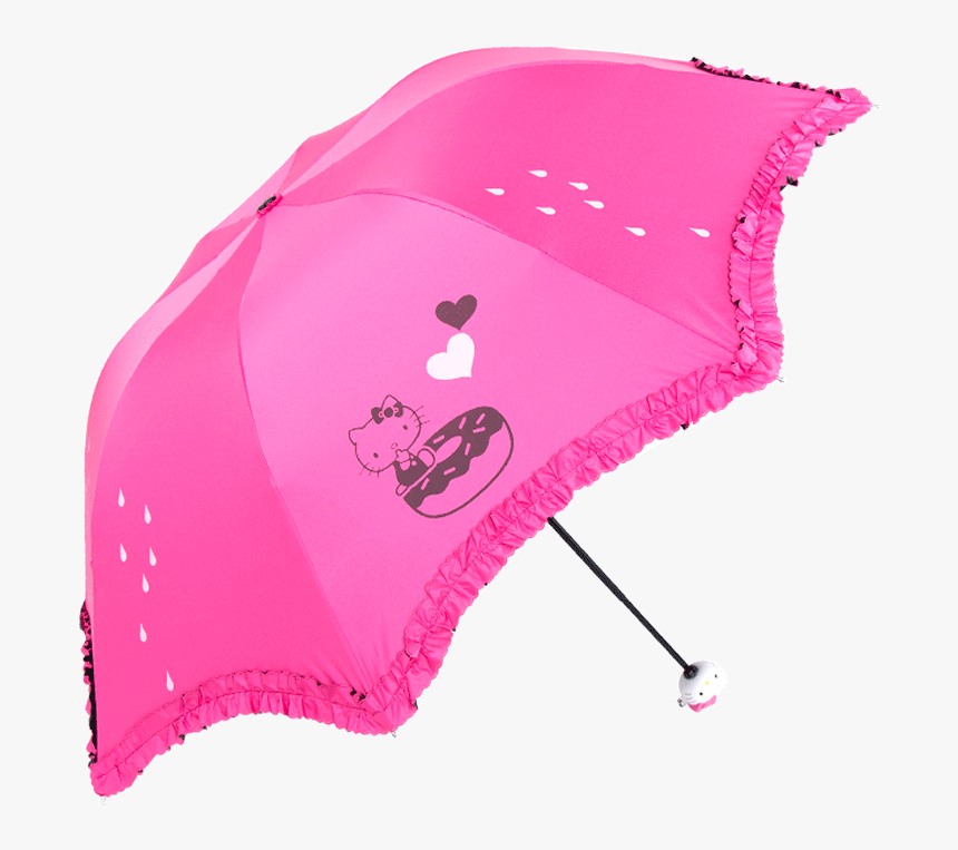 Hellokitty Hello Kitty Umbrella Umbrella Black Collar - Umbrella, HD Png Download