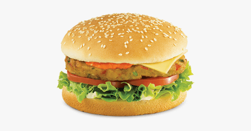 Veggie Burger Hamburger Vegetarian Cuisine Kfc French - Egg Shami Burger Png, Transparent Png