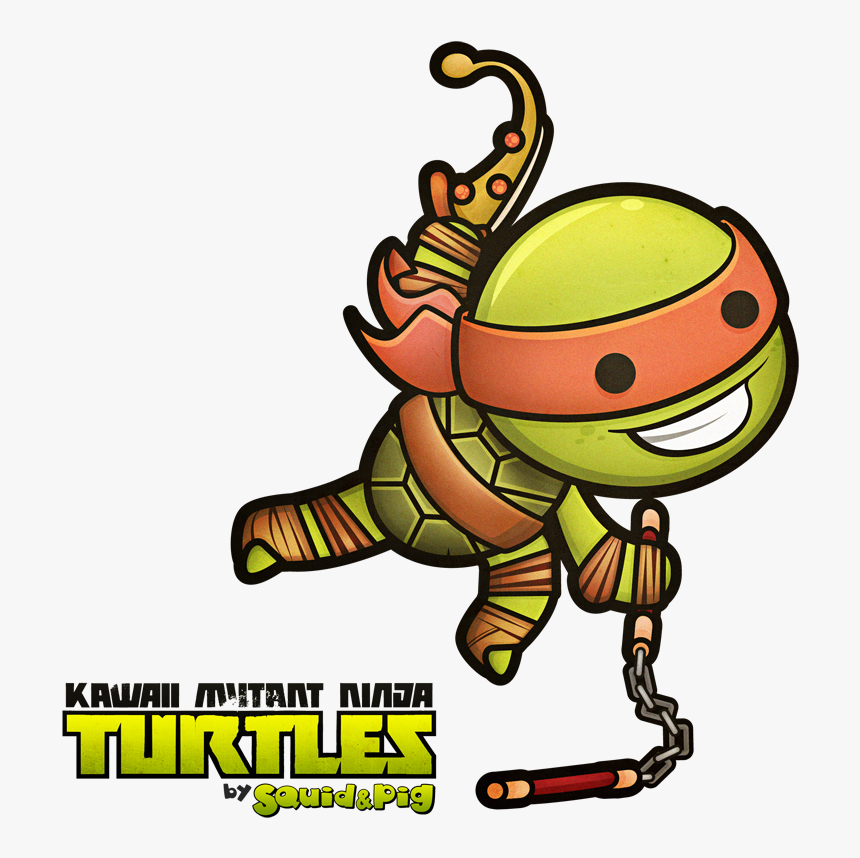 Transparent Tmnt Clipart - Kawaii Ninja Turtles, HD Png Download