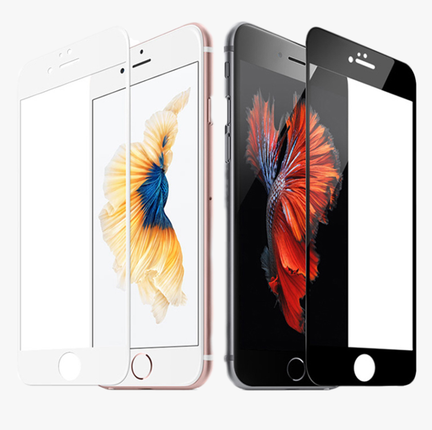 Tempered Glass Png - Iphone 8 Black Screen Protector, Transparent Png