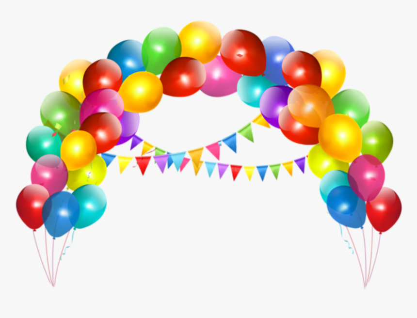 Balões Arco De Balão Colorido 2 Png - Balloons Png, Transparent Png