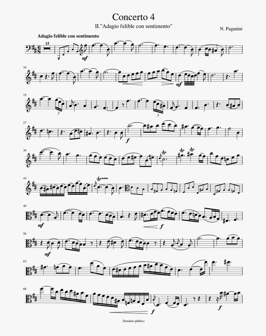 Gavotte In D Major Music Sheet, HD Png Download
