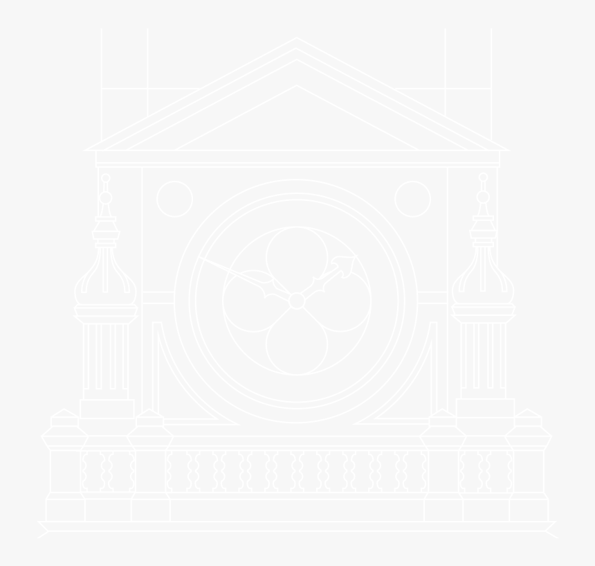 Illustration Of Portsmouth Guildhall Clocktower - Johns Hopkins White Logo, HD Png Download