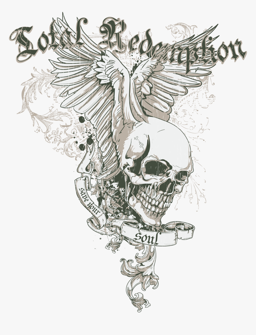 Arts Skull Illustration Visual Smiling Drawing Clipart - Sketch, HD Png Download