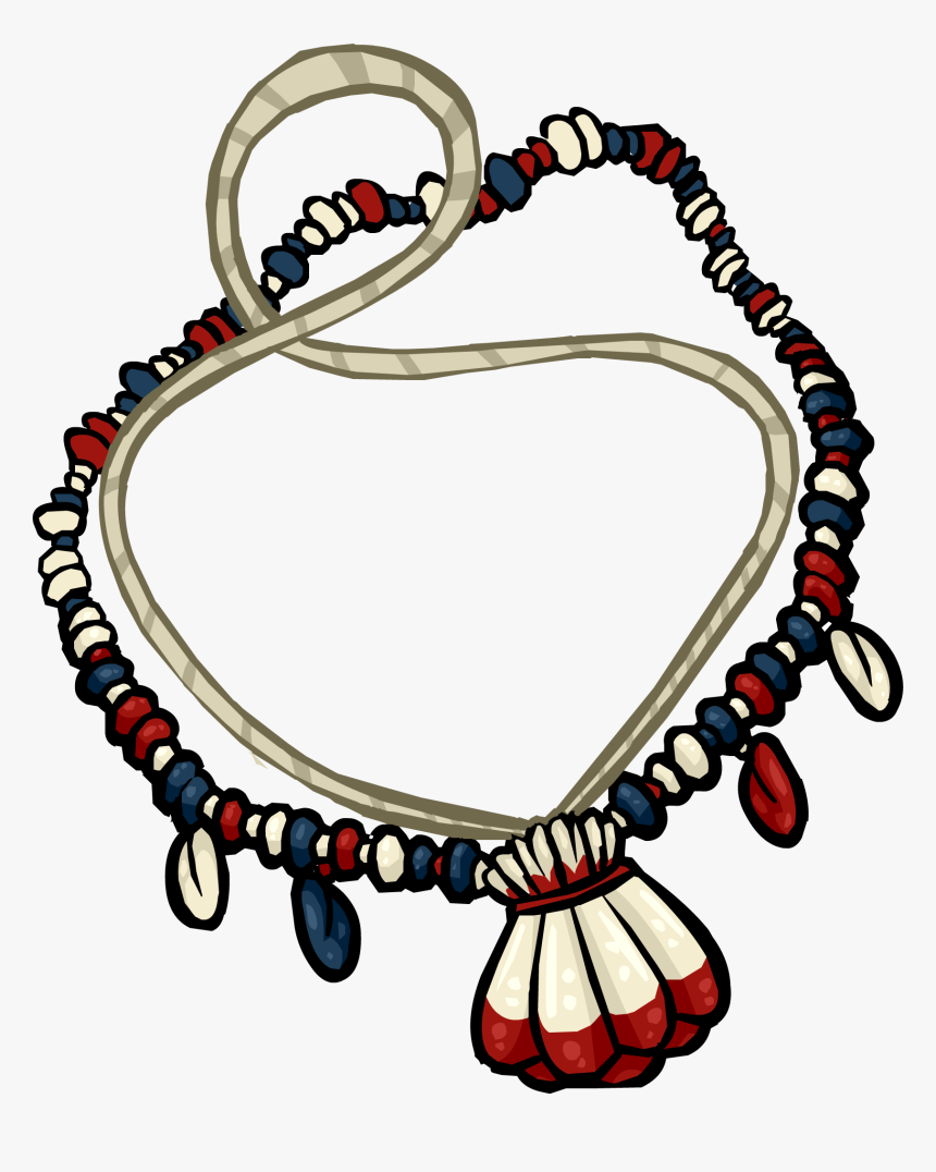 Necklace Club Penguin Shell Jewelry Seashell Jewellery - Shell Necklace Clipart, HD Png Download