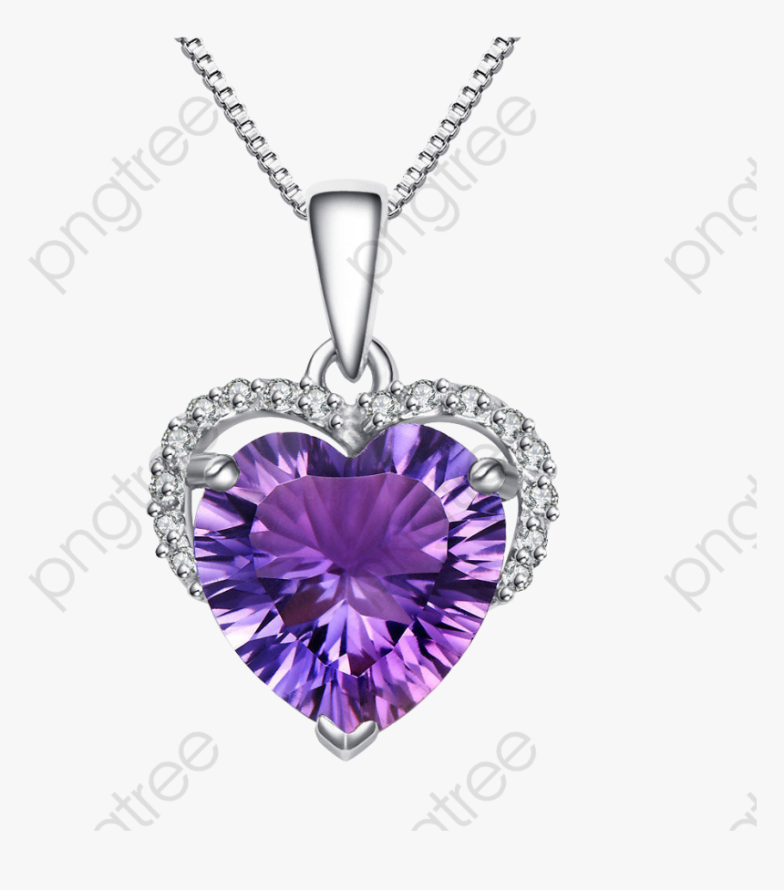 Collier En Diamant Violet, HD Png Download