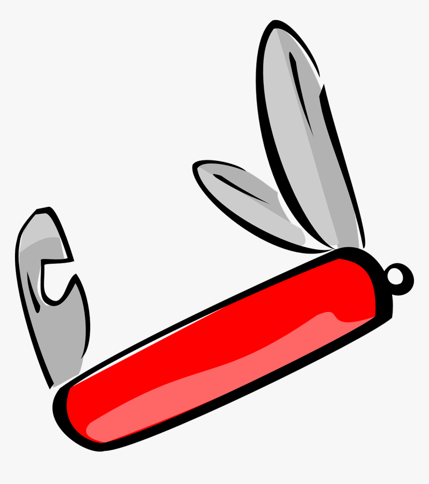 Knife With Blood Png - Swiss Army Knife Clipart, Transparent Png