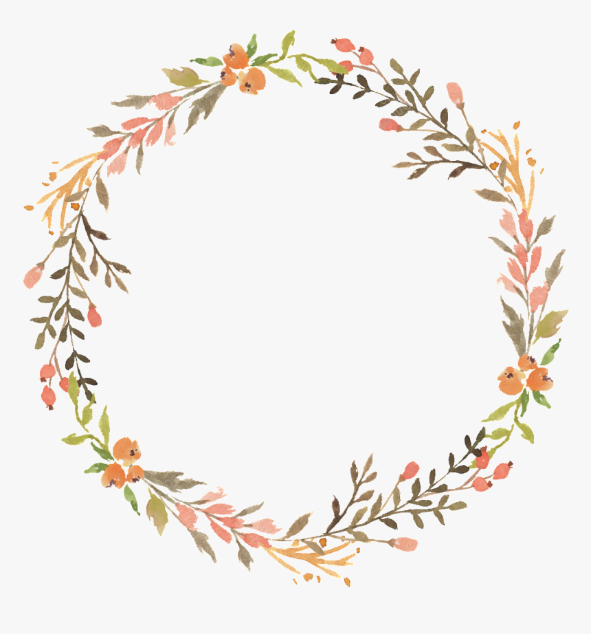 Autumn Wreath Png - Transparent Floral Wreath Png, Png Download