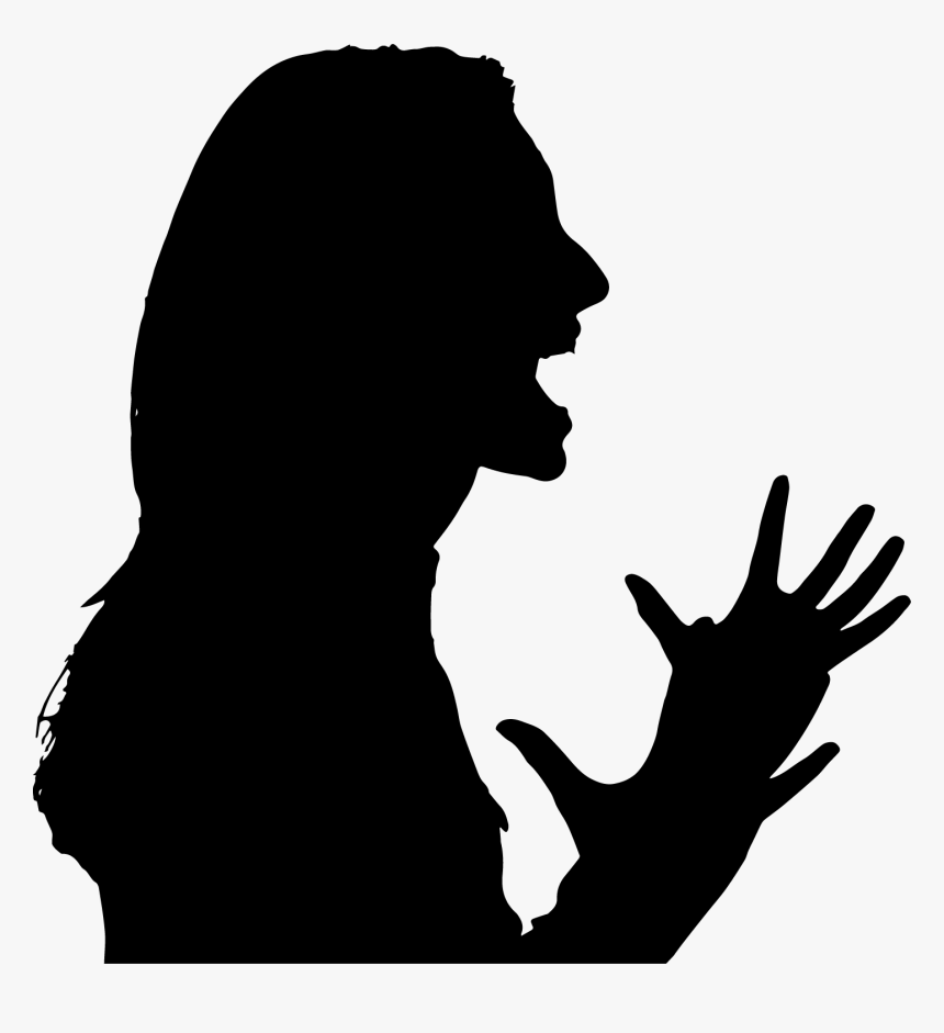 Woman Yelling Clipart