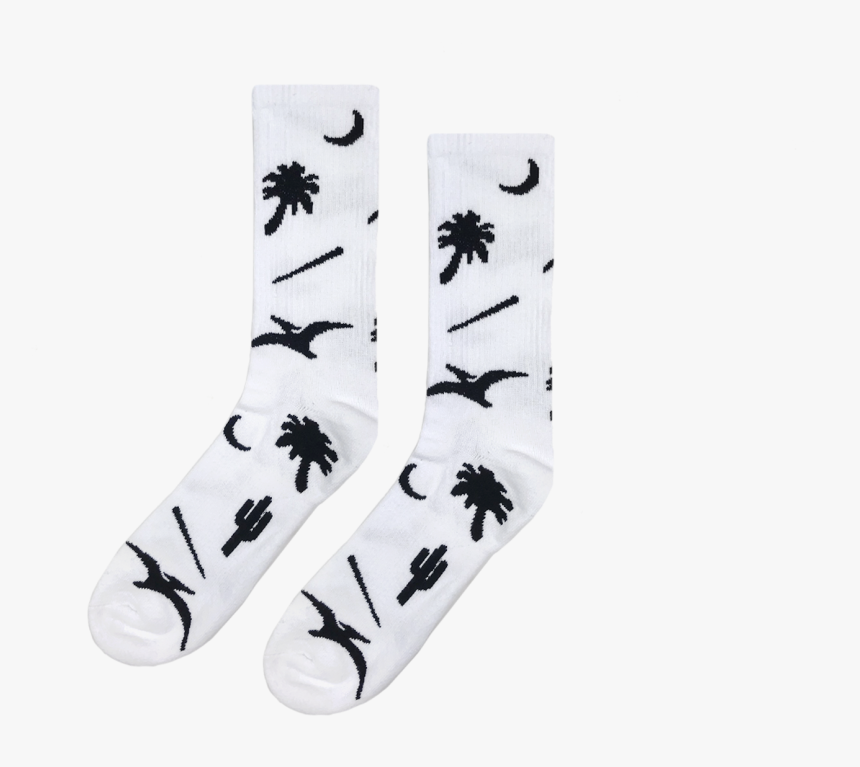 Prehistoric Sock - White - Sock, HD Png Download