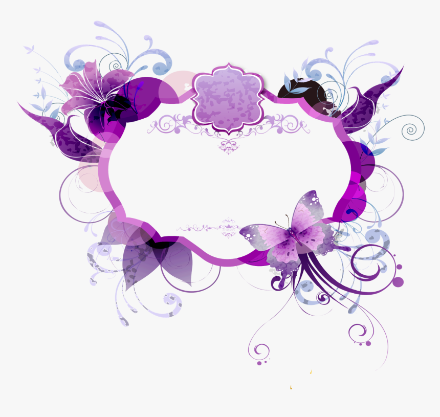Marcos Gratis Para Copiar Y Descargar Flowers Colours In Purple Hd Png Download Transparent Png Image Pngitem