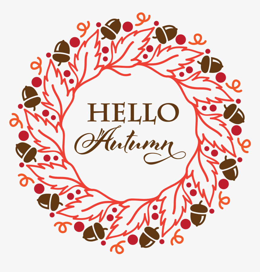 Transparent Autumn Wreath Png - Circle, Png Download