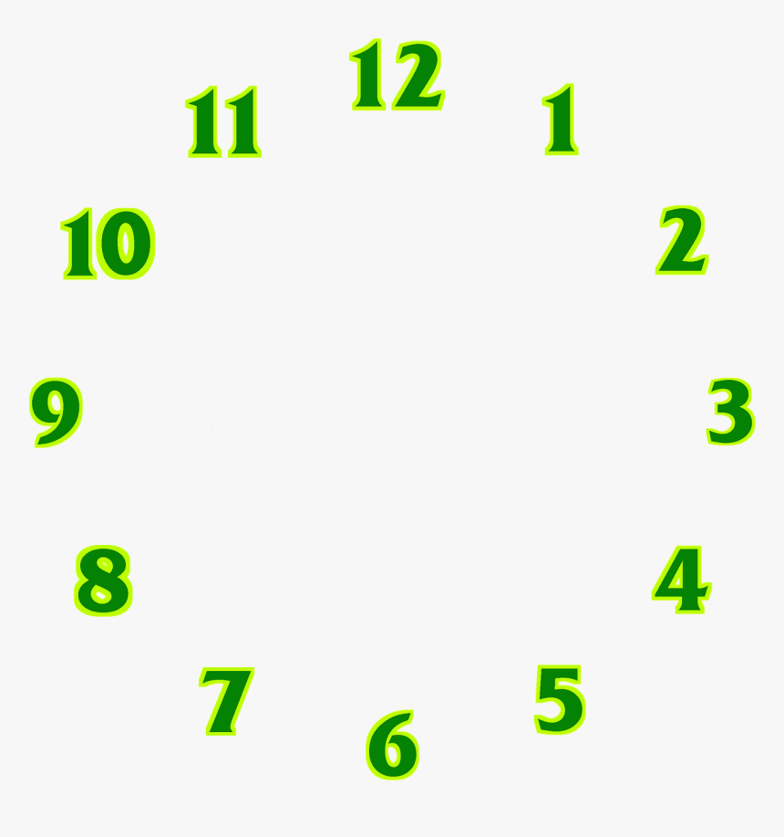 Numero De Relogio Png, Transparent Png
