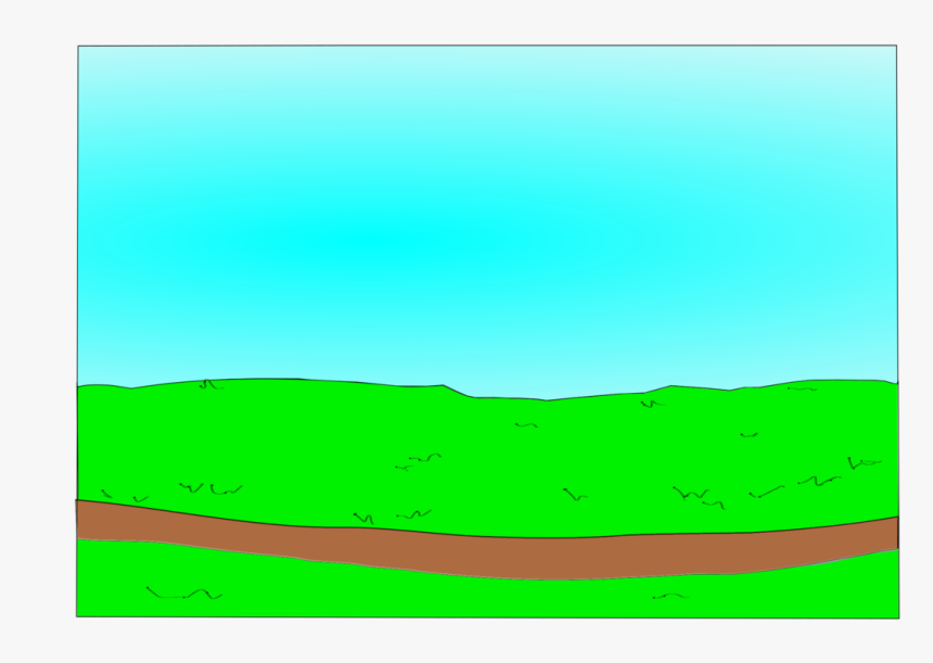 Ecoregion Green Grassland Angle Sky Plc - Illustration, HD Png Download