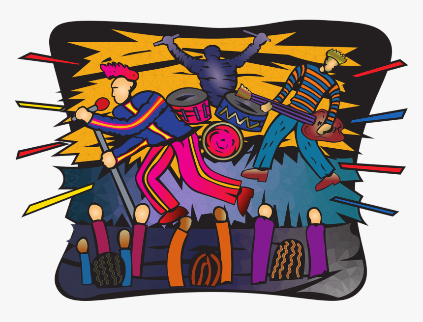 Piedra, Banda, Música, Concierto, Celebración, Colorido - Concert Cartoon Rock Band, HD Png Download