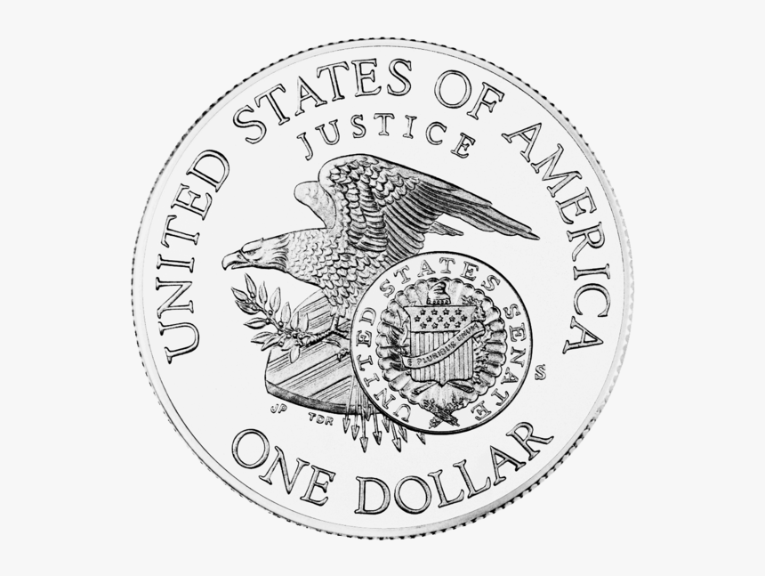 1998 Rfk Silver Dollar Reverse - Silver Dollar Transparent Background, HD Png Download