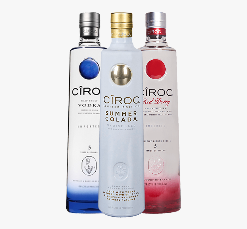 Ciroc Bottle Png - Vodka Bottle Images Without Background, Transparent Png