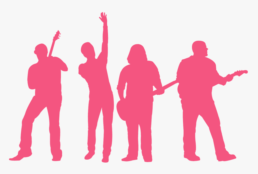Band Silhouette Red, HD Png Download