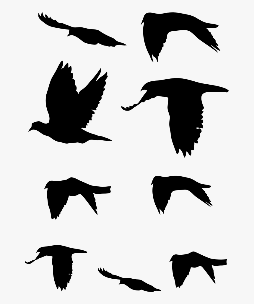 Vogelschwarm Tattoo, HD Png Download