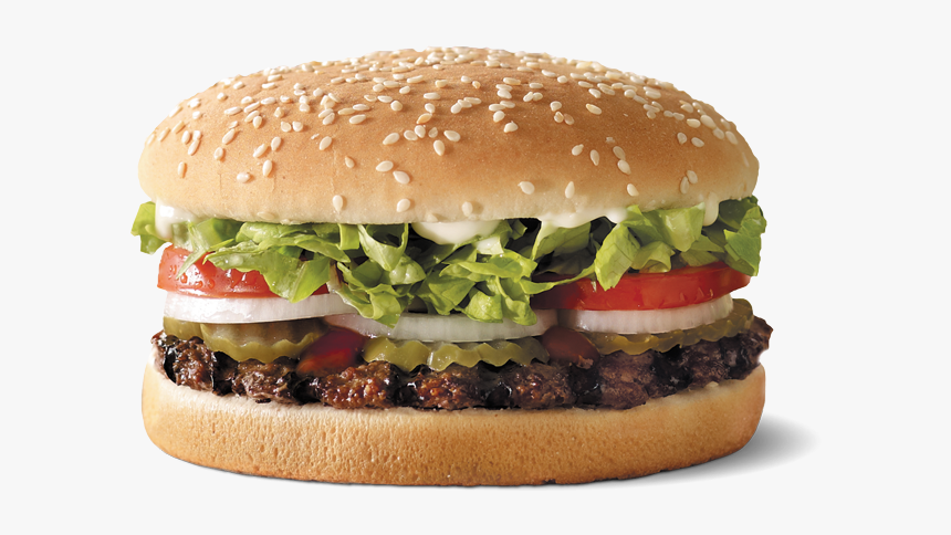 Clip Art Collection Of Free Good - Mcdonalds Burger Vs Burger King Burger, HD Png Download