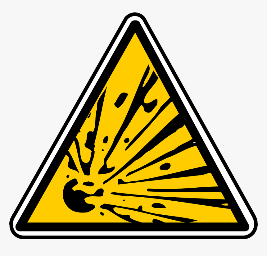 Explosion Danger Png - Explosion Sign Png, Transparent Png