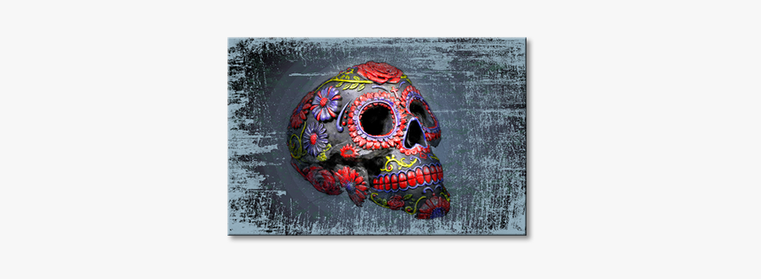 Canvas Art Print Smiling Skull - Skull, HD Png Download