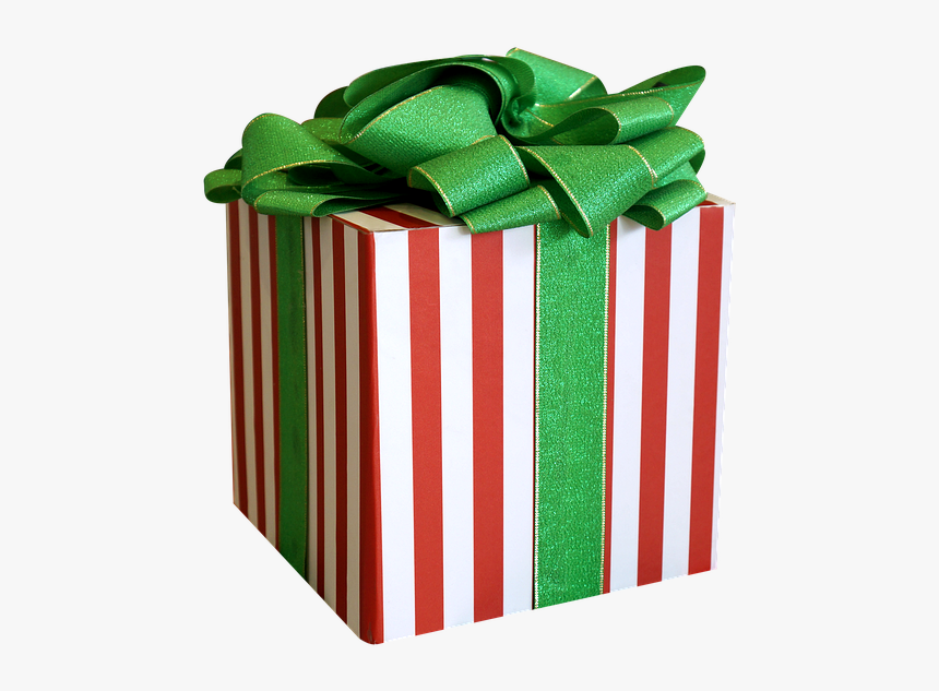Gift Box, Christmas, Decorate, Bow Green - Christmas Presents Wrapped Up Png, Transparent Png