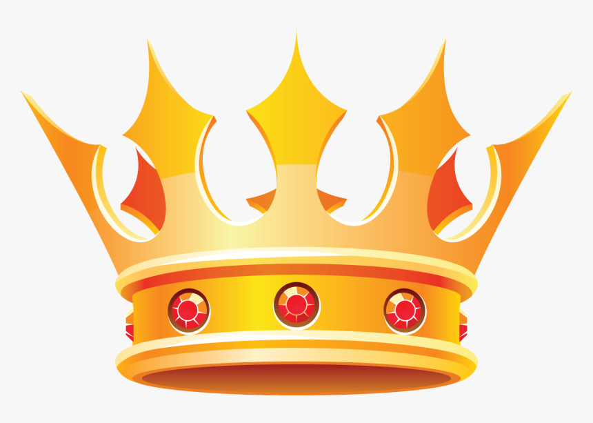 Crown Png With Red Diamond - King Crown Clipart, Transparent Png