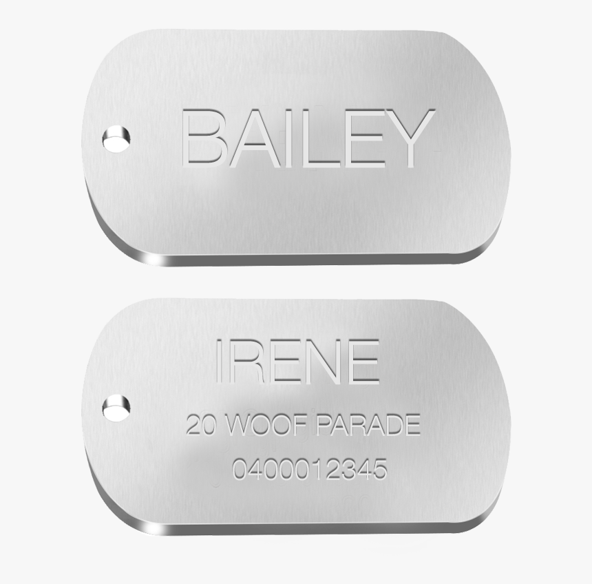 Military Dog Tag - Engraved Stainless Steel Military Dog Tags, HD Png Download