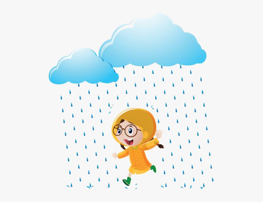 Rain Royalty Free Asian Run Vector Images Transparent - Border Design For Girls, HD Png Download