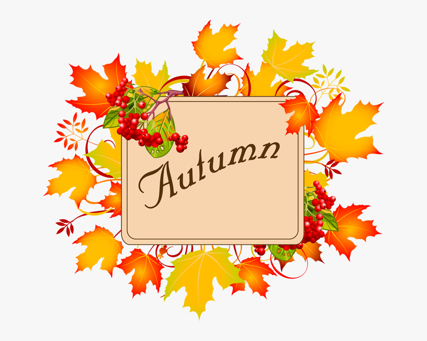 Clip Art Panda Free - Fall Border Clipart, HD Png Download