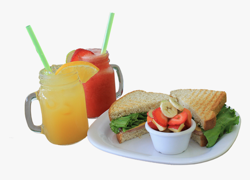 Sandwich Fruta Y Jugo, HD Png Download