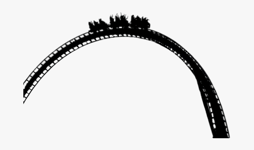Montaña Rusa Blanco Y Negro - Black And White Roller Coaster Png, Transparent Png