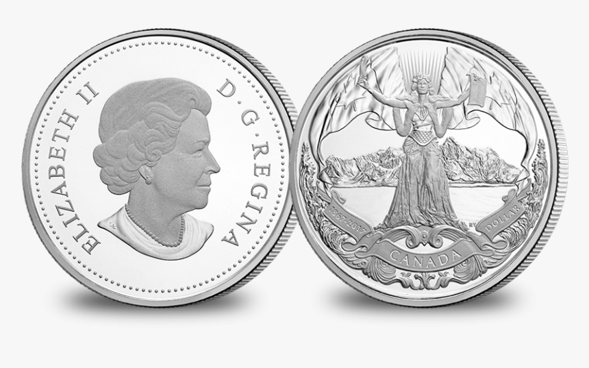 2017 Proof Pure Silver Dollar - Canadian Silver Dollar 2017, HD Png Download