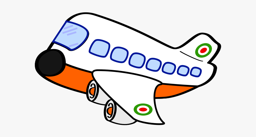 Free Airplane Cartoon Png, Download Free Clip Art, - Plane Clipart Black And White, Transparent Png