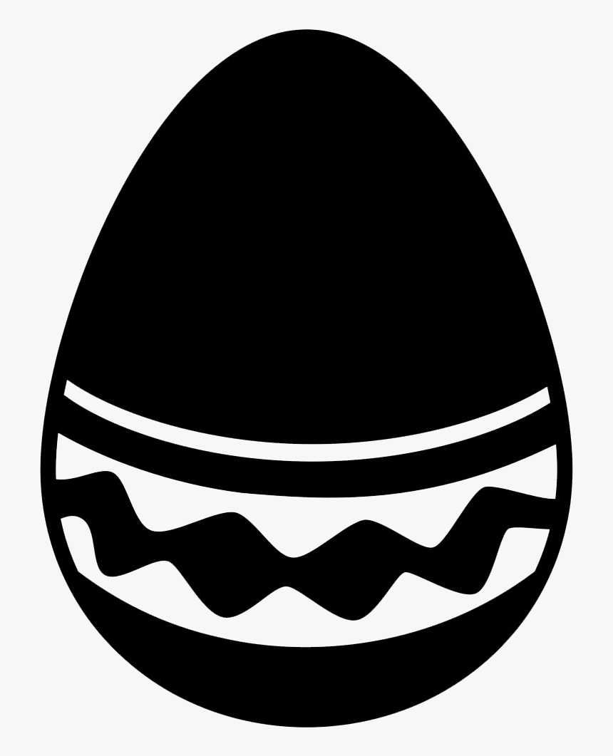 Easter Egg With A Simple But Elegant Design - Easter Egg Icon Png, Transparent Png