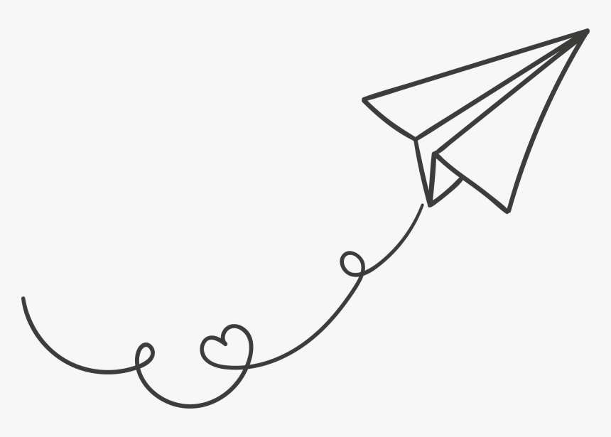White Paper Plane, HD Png Download