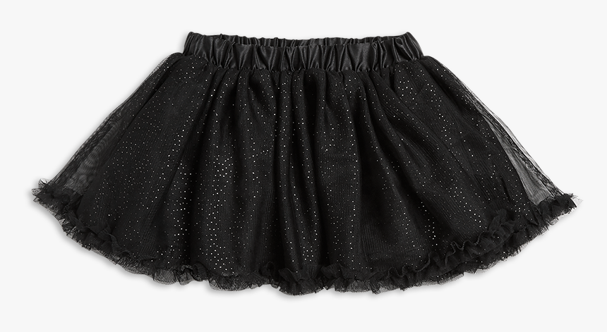 Glittery Tulle Skirt Black - Miniskirt, HD Png Download