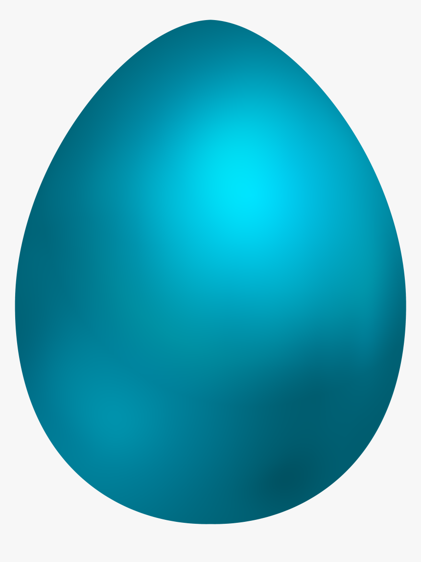 Sky Blue Easter Egg Png Clip Art - Blue Easter Egg Png, Transparent Png