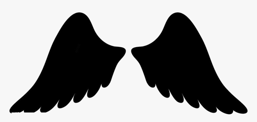 Transparent Snow Angel Wings Silhouette - Silueta Png, Png Download