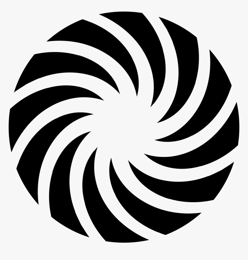 Wheel,square,triangle - Optical Illusion Art Clipart, HD Png Download